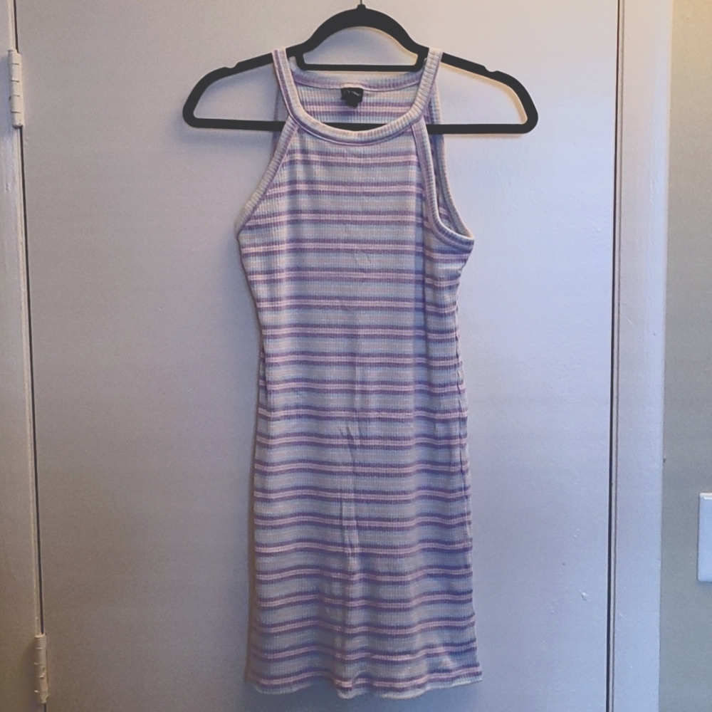 90s style striped dress